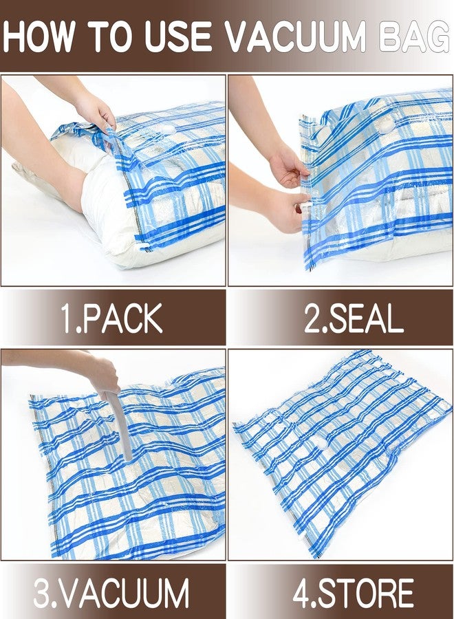 STORAGE MASTER 20 Pack Vacuum Storage Bags, Space Saver Bags Compression Storage Bags for Comforters and Blankets, Vacuum Sealer Bags for Clothes Storage (20C) - Image 3